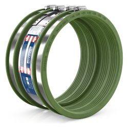 Crassus Schlauchadapter Typ 2B CSC 215, 190-215mm, 2,5 bar, 150mm, FKM/V2A... CRASSUS-CRA16218FKM 4260431851855 (Abb. 1)