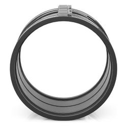 Crassus Schlauchadapter Typ 2B CSC 215, 190-215mm, 2,5 bar, EPDM/V2A, CRA16218... CRASSUS-CRA16218 4260182342183 (Abb. 1)