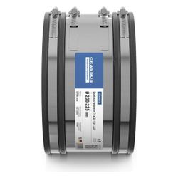 Crassus Schlauchadapter Typ 2B CSC 225, 200-225mm, 2,5 bar, EPDM/V2A, CRA16219... CRASSUS-CRA16219 4260182342190 (Abb. 1)