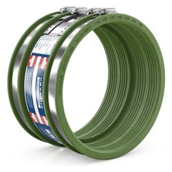 Crassus Schlauchadapter Typ 2B CSC 250 FKM, 225-250mm, 2,5 bar, 150mm, Gummi/V2A... CRASSUS-CRA16220FKM 4260431851862 (Abb. 1)