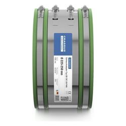 Crassus Schlauchadapter Typ 2B CSC 250 FKM, 225-250mm, 2,5 bar, 150mm, Gummi/V2A... CRASSUS-CRA16220FKM 4260431851862 (Abb. 1)
