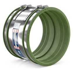 Crassus Schlauchadapter Typ 2B CSC 360, 340-360mm, 2,5 bar, FKM/V2A, CRA16227FKM... CRASSUS-CRA16227FKM 4260431851909 (Abb. 1)