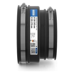 Crassus Adapterkupplung CAC 1703, 155-170mm auf 130-145mm, bis 0,6 bar, 120mm, EPDM/V... CRASSUS-CRA17411 4260182344118 (Abb. 1)