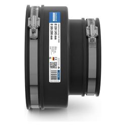 Crassus Adapterkupplung CAC 2000, 180-200mm auf 130-145mm, bis 0,6 bar, 150mm, EPDM/V... CRASSUS-CRA17420 4260182344200 (Abb. 1)