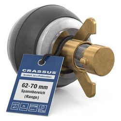 Crassus Schnellverschlussstopfen CSV 70, 62-70mm, bis 0,5 bar, 100mm, EPDM/Aluminium... CRASSUS-CRA18621 4260431854283 (Abb. 1)