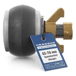 Crassus Schnellverschlussstopfen CSV 70, 62-70mm, bis 0,5 bar, 100mm, EPDM/Aluminium... CRASSUS-CRA18621 4260431854283 (Abb. 1)