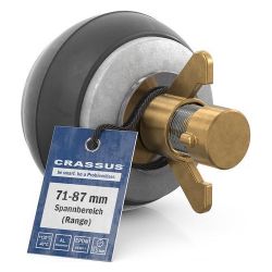 Crassus Schnellverschlussstopfen CSV 80, 71-87mm, bis 0,5 bar, 100mm, EPDM/Aluminium... CRASSUS-CRA18622 4260431854290 (Abb. 1)
