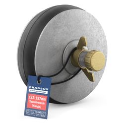 Crassus Schnellverschlussstopfen CSV 125, 121-137mm, bis 0,5 bar, 100mm, EPDM/Alumini... CRASSUS-CRA18626 4260182343180 (Abb. 1)