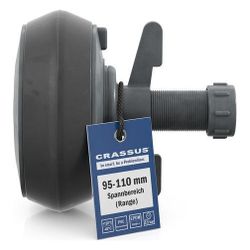 Crassus Schnellverschlussstopfen CSV 100 PVC, 95-110mm, bis 0,5 bar, 100mm, EPDM/PVC... CRASSUS-CRA18641 4260182345672 (Abb. 1)