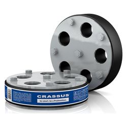 Crassus Pressringdichtung Typ M, DN 150, 5x0-32mm, 2,5 bar, Dichtung 30mm, EPDM/V2... CRASSUS-CRA21097V2A 4260391379628 (Abb. 1)
