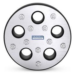 Crassus Pressringdichtung Typ M, DN 150, 5x0-32mm, 2,5 bar, Dichtung 30mm, EPDM/V2... CRASSUS-CRA21097V2A 4260391379628 (Abb. 1)