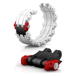 Crassus Gliederkette Typ DD GK-275, 5 bar, Dichtung 70mm, EPDM/V4A, CRA21398V4A... CRASSUS-CRA21398V4A 4260391378331 (Abb. 1)