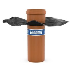 Crassus Flanschrohr KG, DN 500, bis 1,5 bar, 500mm, PVC, CRA22226... CRASSUS-CRA22226 4260182347737 (Abb. 1)