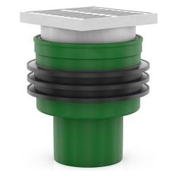 Crassus Bodenablauf KG2000 Innen, DN 50/110, 1,79l/s, bis 2,5 bar, 150x150mm, Kuns... CRASSUS-CRA22800KG2 4260431850155 (Abb. 1)