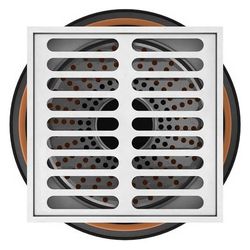 Crassus Bodenablauf KG Innen, DN 50/110, 1,79l/s, bis 2,5 bar, 150x150mm, Kunststoff... CRASSUS-CRA22800 4260431850148 (Abb. 1)
