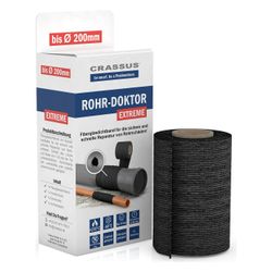 Crassus Rohrreparatur-Set Rohr-Doktor Extreme CPW 200, 100mm, 7,5m, 1mm, Schwarz... CRASSUS-CRA70107 4260182345894 (Abb. 1)