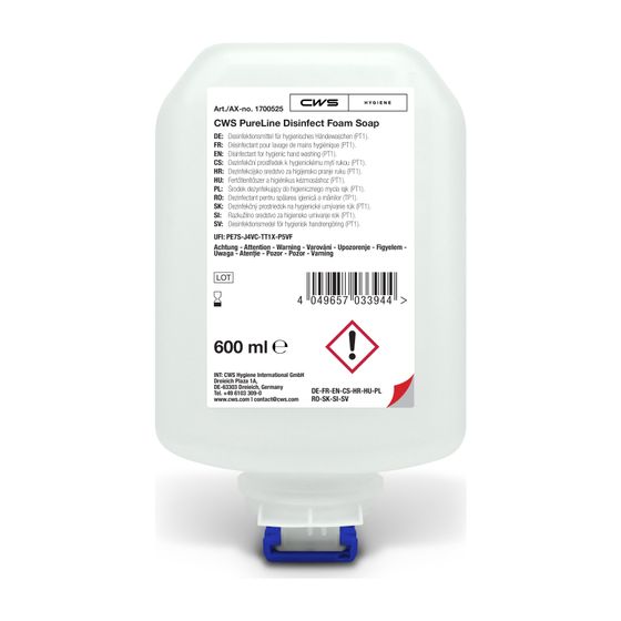 CWS PureLine Disinfect Foam Flasche mit 600ml, 8 Stück