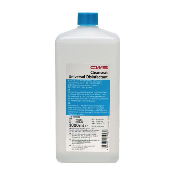 CWS Desinfektion Clean Seat Universal 1000ml, 12 Stück