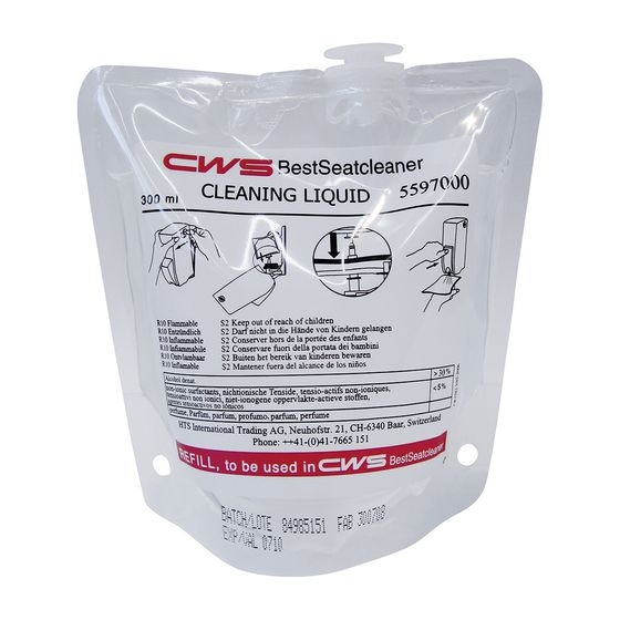 CWS Liquid Flächendesinfektion 300ml für SeatCleaner, 12 Stück