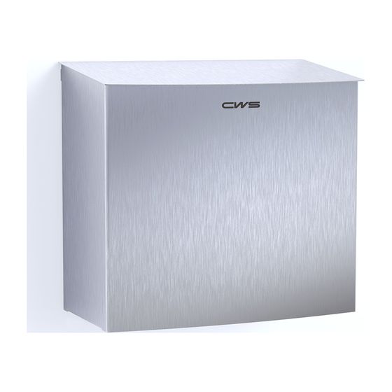 CWS Paradise Stainless Steel Hygienebox 6l HxBxT 240x225x125mm, Edelstahl
