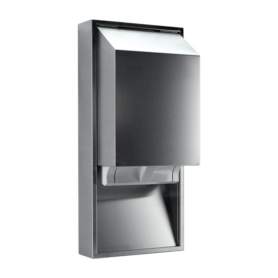 CWS Objectline ES Aufputz NT berührungsloser Stoffhandtuchspender mit Schloss HxBxT 900x410x272mm, Edelstahl