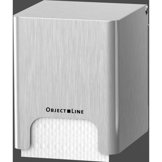 CWS ObjectLine Toilettenpapierspender für Einzelrollen HxBxT 133x118x127mm, Edelstahl