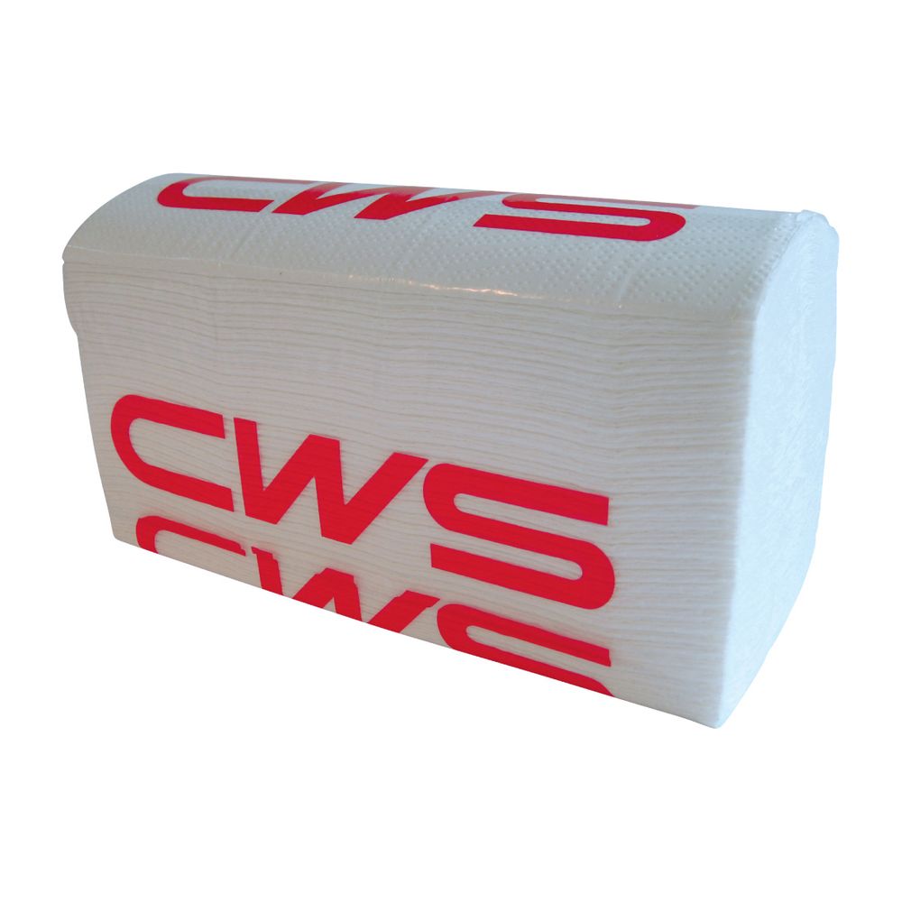 CWS Zellulose Papier 3-lagig mit M-Falz 2500 Blatt 22x31cm, Hochweiß... CWS-C282200 4049657003701 (Abb. 1)