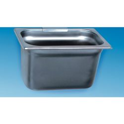 CWS Bürstenabwurfbehälter HxBxT 155x265x164mm mit Wandhalterung, Edelstahl... CWS-3111000  (Abb. 1)