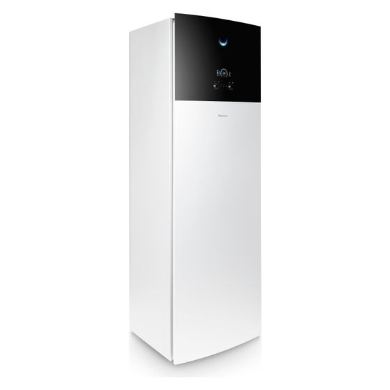 Daikin Trinkwasserspeicher, 230L, 2kW Reserveheizung, 1855x595x634mm, Edelstahl, Reinweiß/Schwarz, CKHWS230BV3