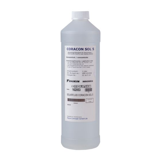 Daikin Solarfluid Coracon Sol 5, Konzentrat zur Erweit des Frostbereichs, 1L, 162053