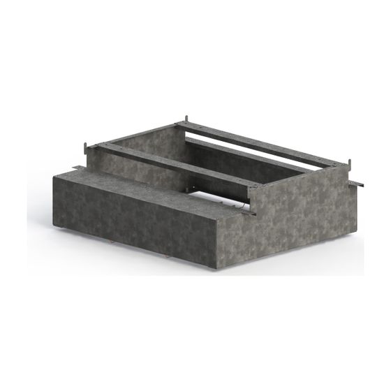 Daikin Standkonsole, für Sound-Cover Dagmute, 630x758x250mm, Aluminium RAL9005, DE.MUTEBASE1A