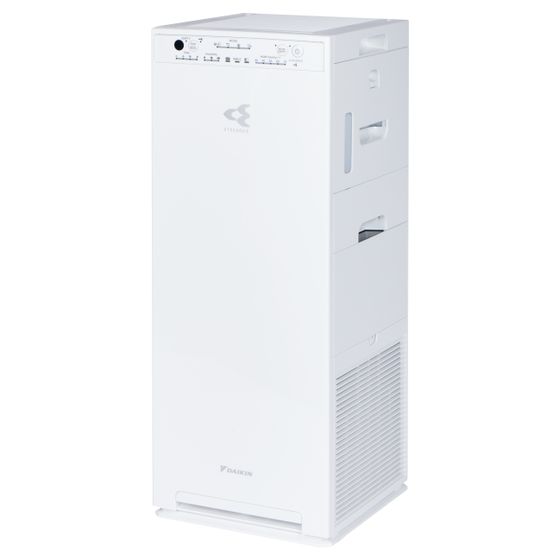 Daikin Luftreiniger-Befeuchter MCK555AW, Luftstrom 330m3/h, für Raumgröße 82m2, Tank 2,7L, 700x270x270mm, Weiß, MCK555AW