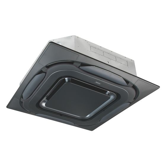 Daikin Zwischendeckengerät FCAG100B, Kühlen 9,5kW Heizen 10,8kW, R32, 246x840x840mm, mit Designblende BYCQ140EPB, Schwarz