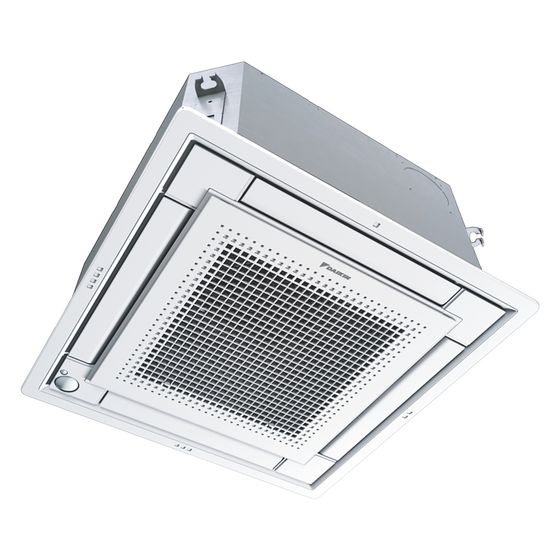 Daikin Zwischendeckengerät FFA35A9, Kühlen 3,5kW Heizen 4kW, R32, 260x575x575mm, mit Blende BYFQ60CW, Weiß