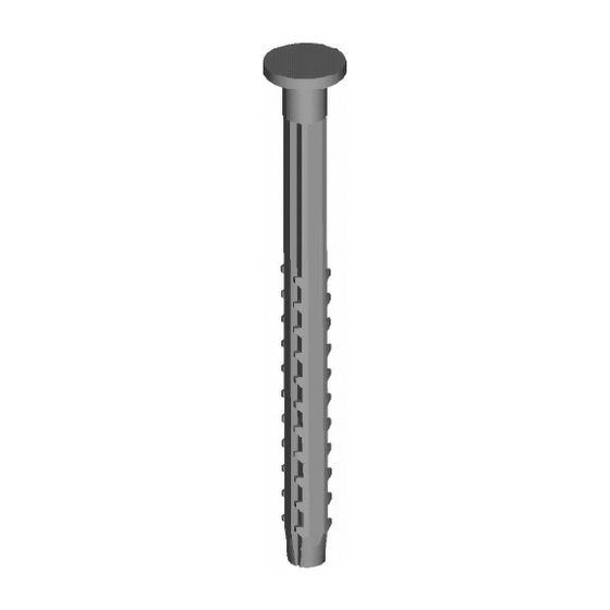 Daikin Kunststoffnagel KN06,100 St./VPE für Klippschiene L 60 mit Schaftdurchmesser 8 mm
