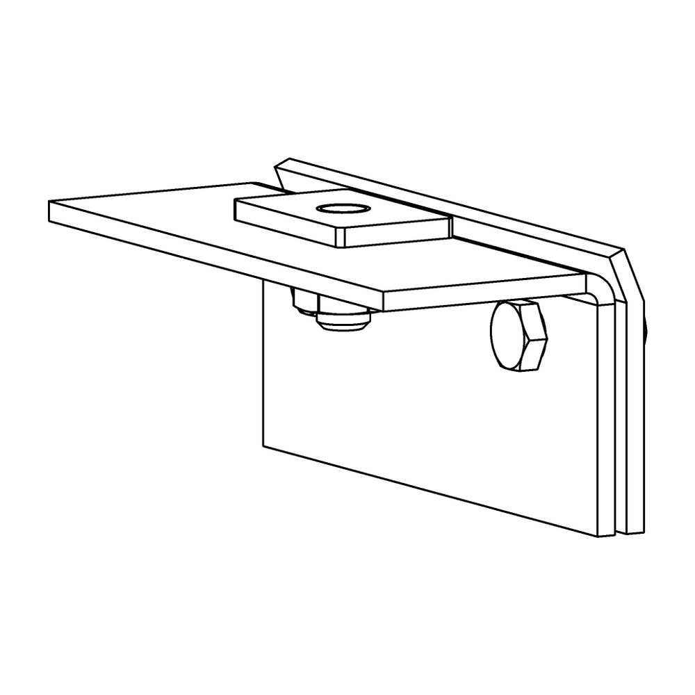 Daikin Dachhalterung FIX BD 4 St/VPE für gefalzte Blechdeckung für ein Kollektor AD... DAIKIN-164704-RTX 4548848873074 (Abb. 1)