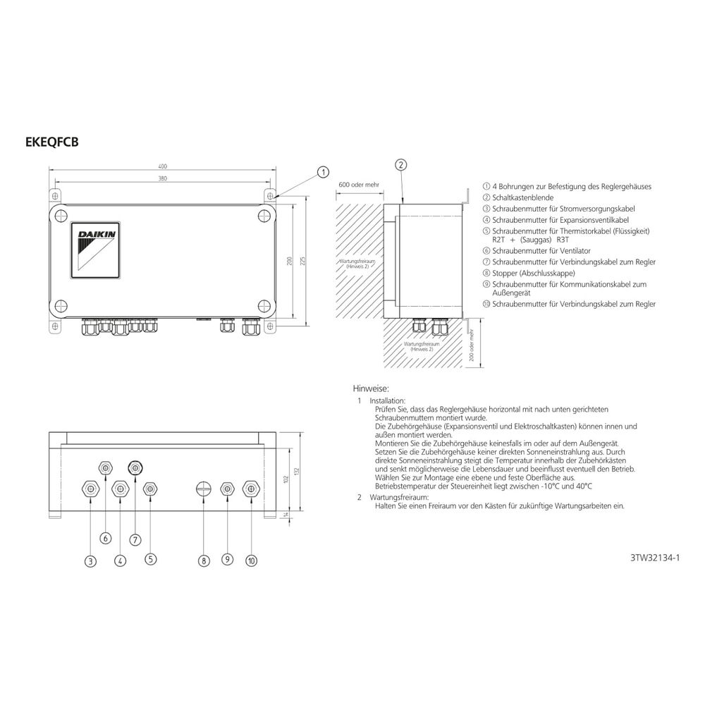 Daikin Kommunikationsbox, 230V, 132x400x200mm, EKEQFCBA... DAIKIN-EKEQFCBA 4548848336395 (Abb. 2)