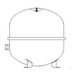 Daikin Membranausdehnungsgefäß 35L MAG S35 mit Anschlussgruppe, für Drucksystem bis ... DAIKIN-162051-RTX 4548848872985 (Abb. 1)