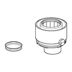 Daikin Reduzier-Prüfadapter Doppelwandig DN 60/100 auf DN 80/125, EKHY090717... DAIKIN-EKHY090717 4548848301966 (Abb. 1)