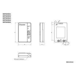 Daikin Online Controller Bedienpanel, für Split-Innengeräte, 79x52x17,5mm, BRP069B42... DAIKIN-BRP069B42 4906938894024 (Abb. 1)