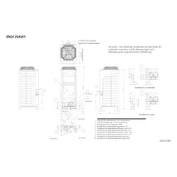 Daikin Verflüssigungssatz ERQ-AW1 Typ 125, invertergeregelt, 14kW 400V R410a, 1680x63... DAIKIN-ERQ125AW1 4548848875016 (Abb. 1)