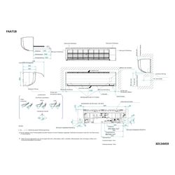 Daikin Klimaanlage Innengerät Sky Air FAA-B Typ 71, Kühlen 9,5kW Heizen 10,8kW, 230V R32... DAIKIN-FAA71B 4548848708031 (Abb. 1)