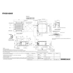 Daikin Euroraster-Zwischendeckengerät Roundflow FFA-A9, 260x575x575mm, 6kW 230V R32, FF... DAIKIN-FFA60A9 4548848722877 (Abb. 1)