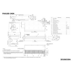Daikin Deckenunterbau-Klimagerät Sky Air FHA-A Typ 140, Kühlen 13,4kW Heizen 15,5kW 230... DAIKIN-FHA140A 4548848605811 (Abb. 1)