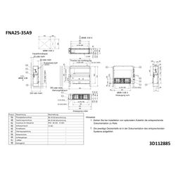 Daikin Truhengerät FNA-A9 Typ 35, Kühlen 3,5kW Heizen 4kW, 620x790x200mm, R32, ohne Ver... DAIKIN-FNA35A9 4548848722952 (Abb. 1)