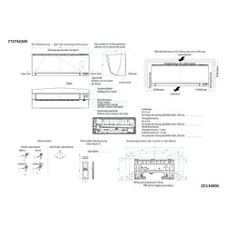 Daikin Split-Klimaanlage Innengerät Perfera FTXTM-A Typ 30, Kühlen 3kW Heizen 3,2kW, 2... DAIKIN-FTXTM30A 4573535188476 (Abb. 1)