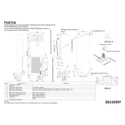 Daikin Stand-Innengerät FVA71A, Kühlen 6,8kW Heizen 7,5kW, 1850x600x270mm, R32, Weiß... DAIKIN-FVA71A 4548848602759 (Abb. 1)