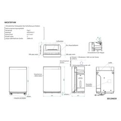 Daikin Luftreiniger-Befeuchter MCK70YV, Luftstrom 420m3/h, für Raumgröße 96m2, Tank 3,6... DAIKIN-MCK70YV 4573535107255 (Abb. 1)