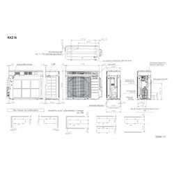 Daikin Split-Klimaanlage Außengerät Ururu Sarara RXZ-N Typ 25, Inverter, 693x795x300mm, ... DAIKIN-RXZ25N 4548848247554 (Abb. 1)