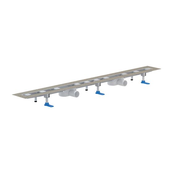 Dallmer CeraLine Nano F Duo Duschrinne 1800mm DN 50